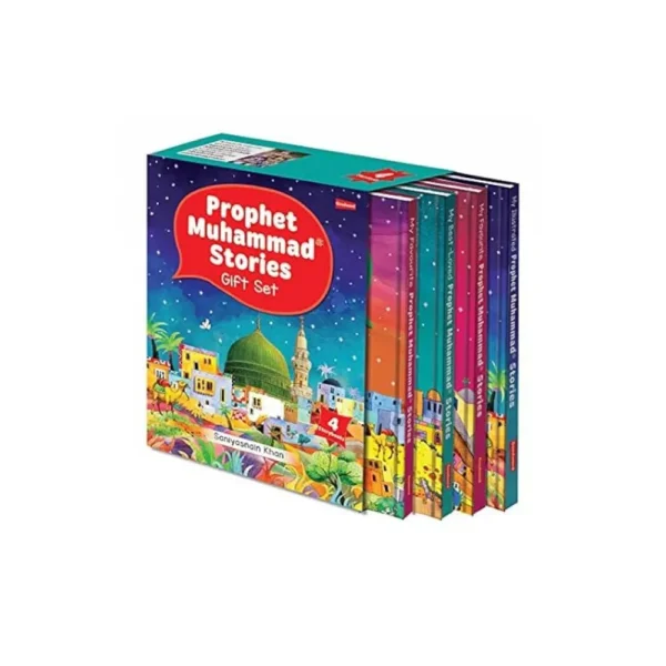 Propket Muhammad Stories Gift Box Four Hardbound Book Saniyasnain Khan Goodword English