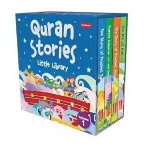 Quran Stories Little Library Volume1 4 Board Books Set Saniyasnain Khan Goodword English